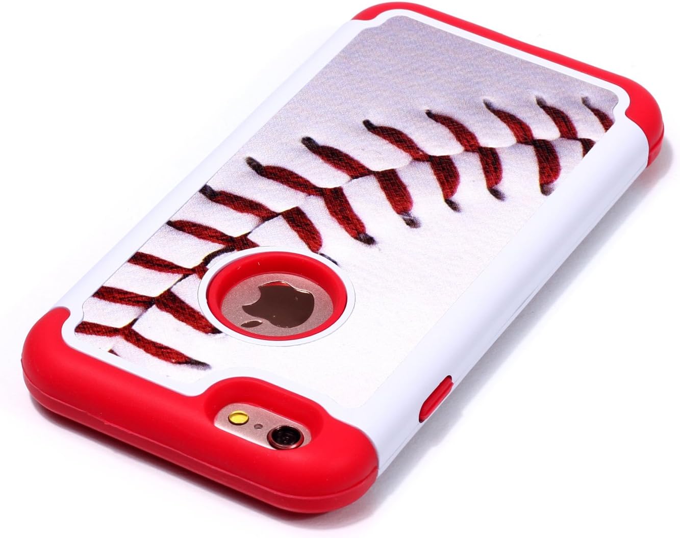 Sunshine - Tech iPhone 6S Case,iPhone 6 Case - Baseball Sports Pattern Shock-Absorption Hard PC and Inner Silicone Hybrid Dual Layer Armor Defender Protective Case Cover for Apple iPhone 6 iPhone 6S