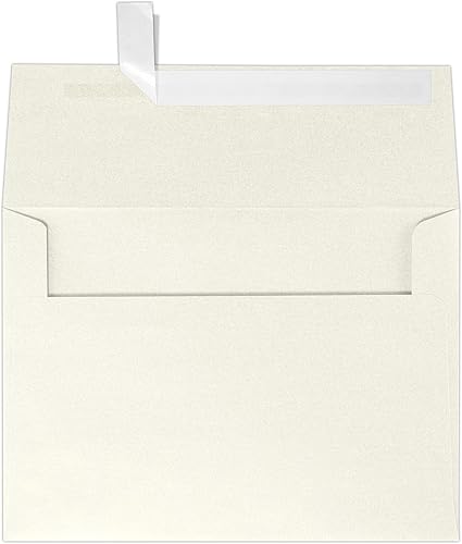 Miniatura 14 de LUXPaper Sobres de invitación A7 para tarjetas de 5 x 7 en 80 lb. Aquamarine Metallic, sobres imprimibles para invitaciones, con sello de despegar y