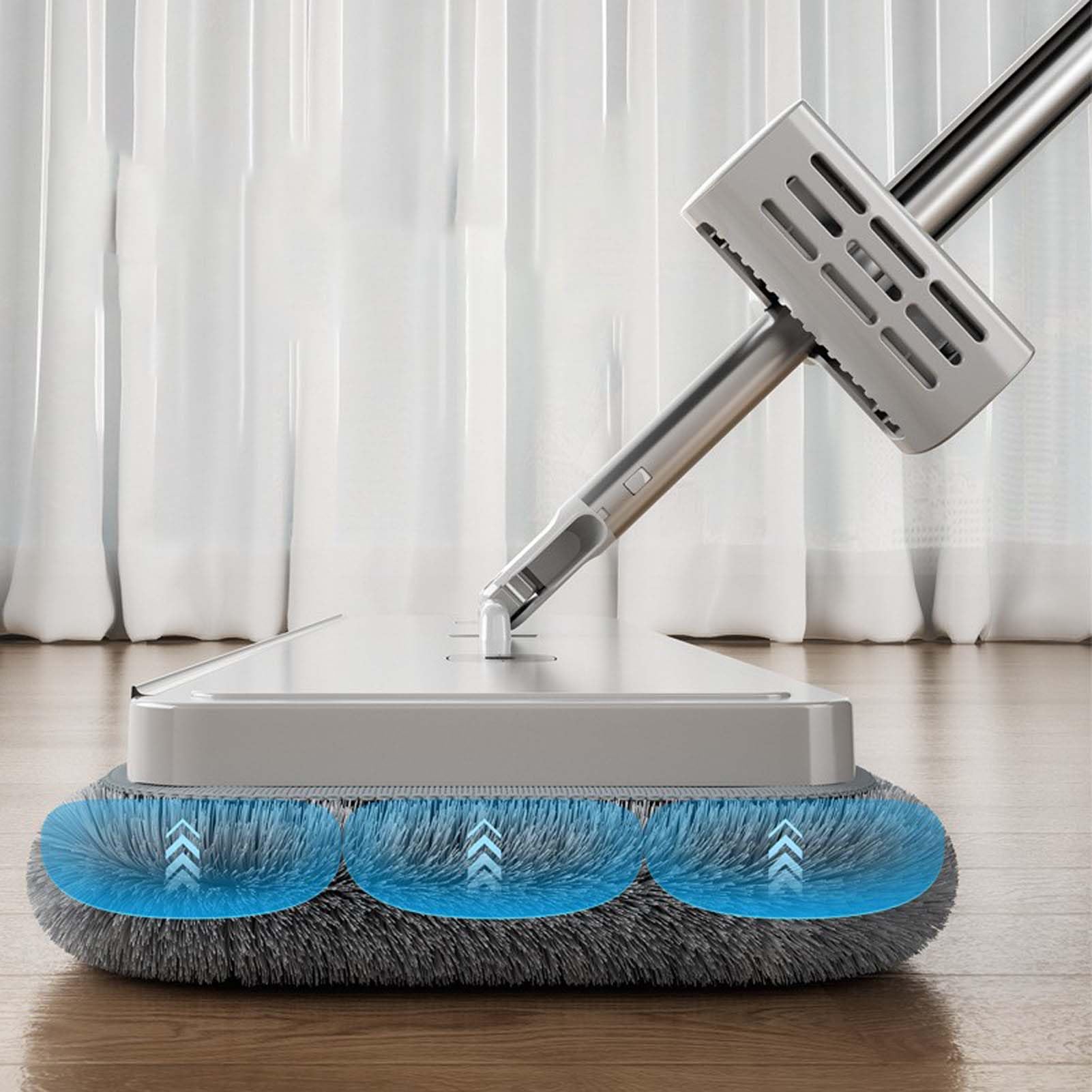 Fregona Suelos con Mopa Microfibra, Limpiador De Suelos para Casa, Paño Lavable Y Reutilizable, Mopa Absorbente con Mango Ajustable para Cocina Baño Salón Y Limpieza Diaria
