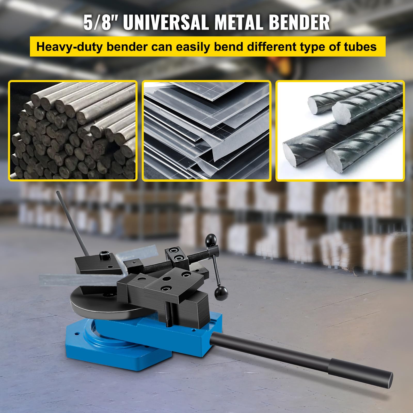 Happybuy SBG-40 Metal Scroll Bender High-Hardened Steel Scroll Bender Combination of Scroll Radius and Angle Bending Universal Metal Rod Bender For Steel Brass Cooper Aluminum