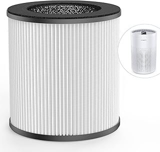 Air Purifiers, AMEIFU Air Purifiers for Home Larger Room Bedroom up to 1200sq with Aromatherapy and Timing settings, H13 HEPA Air Purifier for Pets Smoke Pollen Dander Dust Hair Smell (White Black)