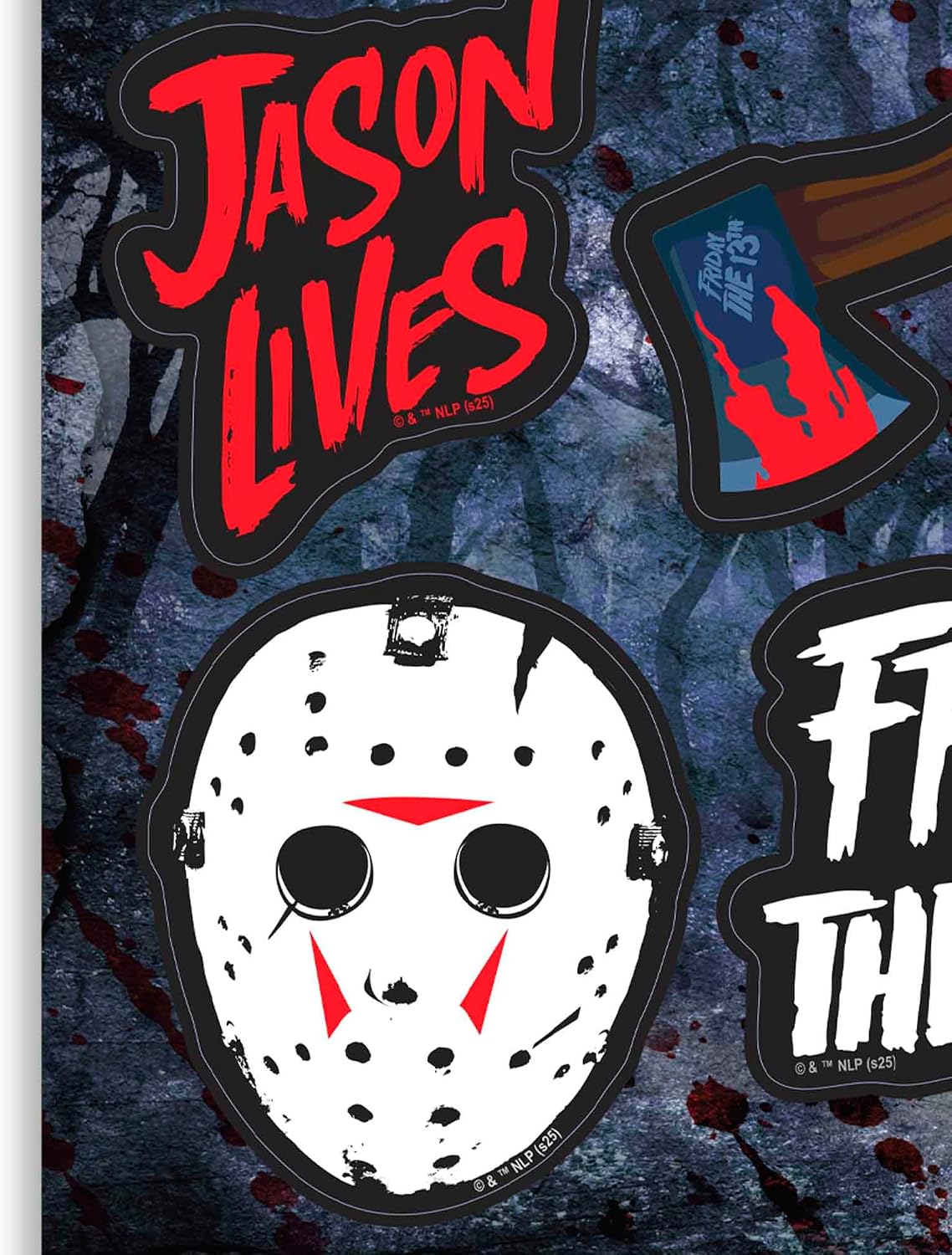 Friday the 13th Adhesive Vinyl Decal Pack image 4
