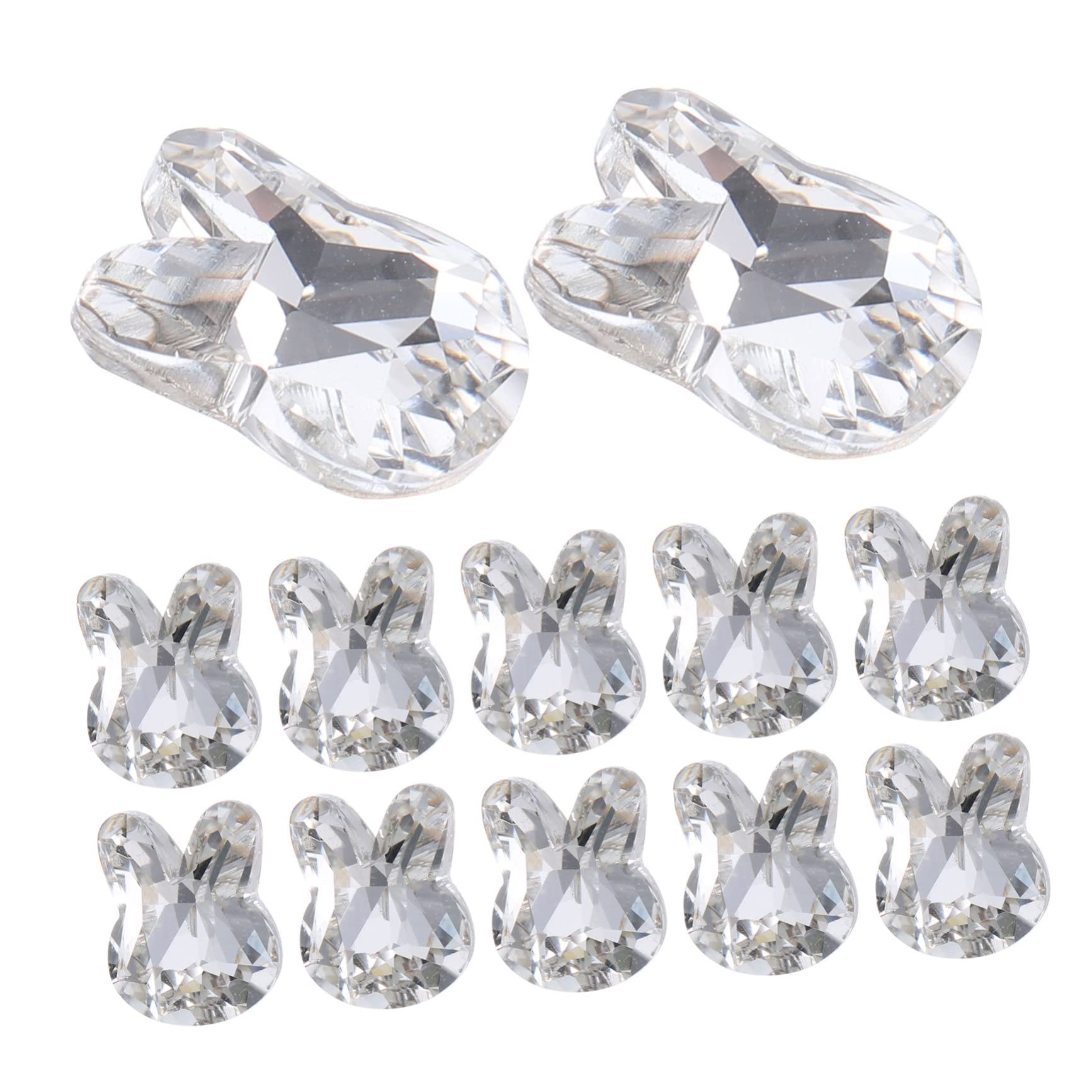 Healvian 80pezzi Ciondoli Per Unghie Tema Coniglio Decorazioni Nail Art Accessori Per Manicure Carini Per Donne e Ragazze