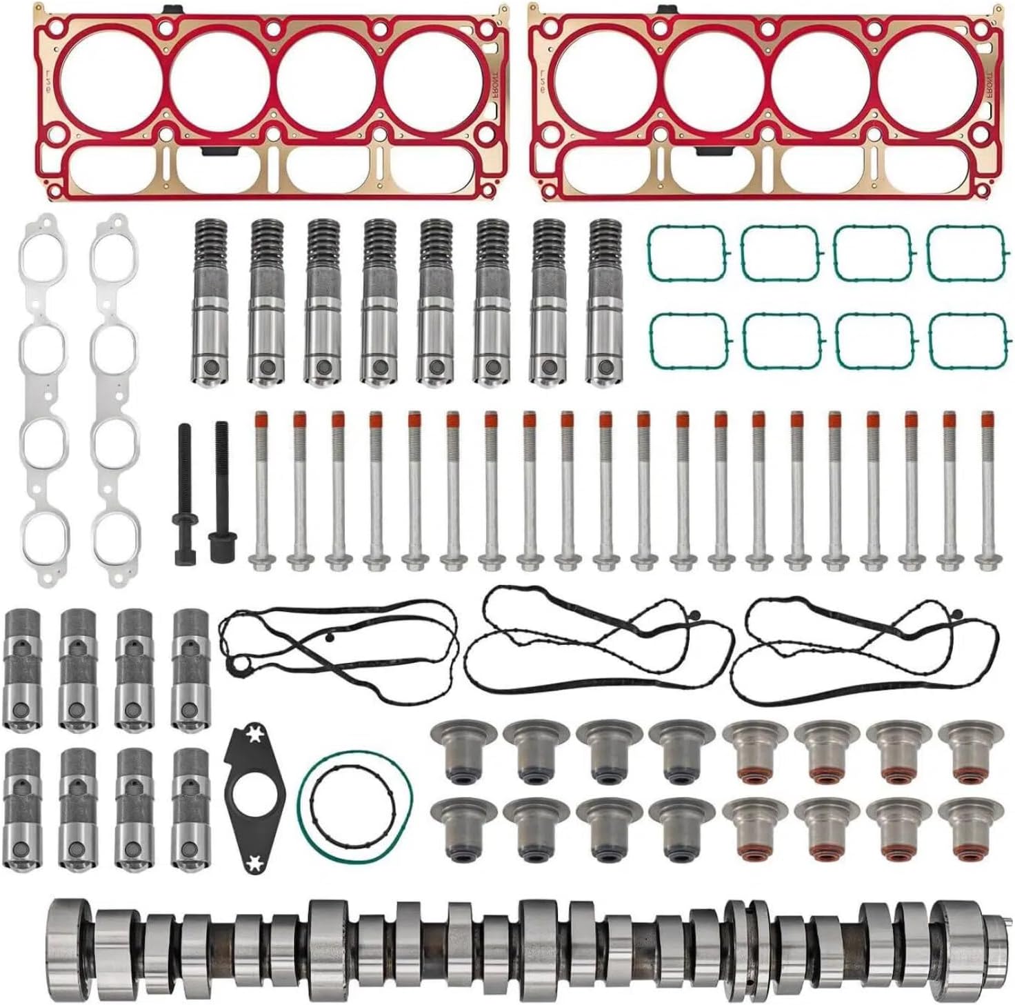 6.2L Gen-5 AFM Camshaft Lifters Kit Head Gasket Bolts Set Replacement for 2014-2020 Chevrolet LT Gen5 L86 L87 Replace 12629512 12698945