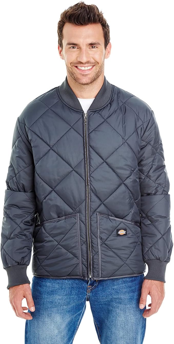 dickies diamond quilted jacket