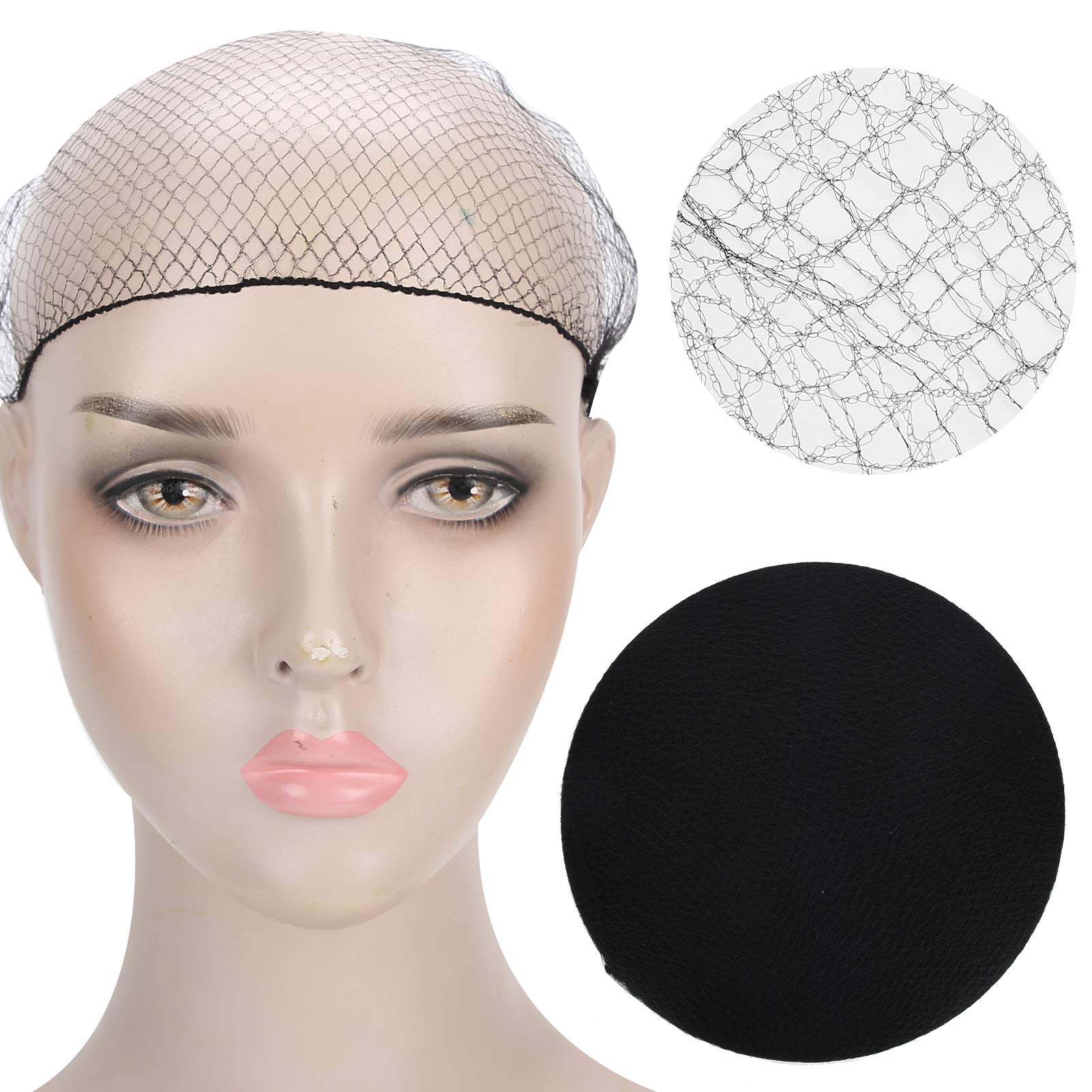 Haarnetze, 144 Stück Einweg-Haarnetze aus Nylon für Damen und Herren, unsichtbares, elastisches Perückennetz für Hotelpersonal, Restaurantpersonal, Köche und Restaurantküchen