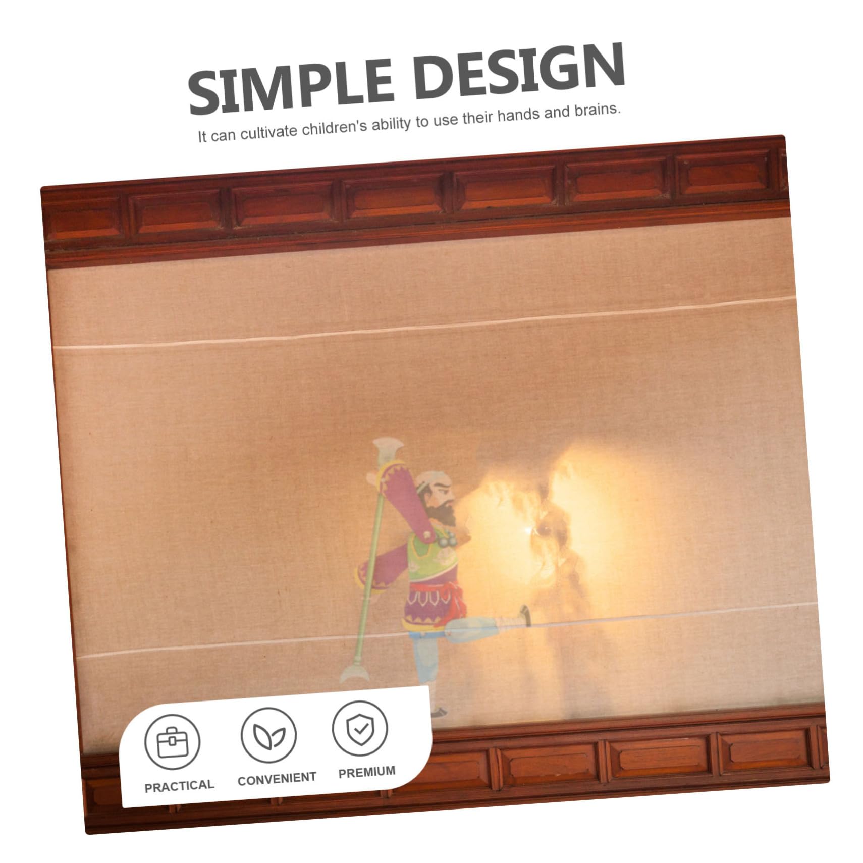 Toyvian 5juegos Kit De Títeres De Sombra para Juguete Educativo De Jardín De Infancia Artesanía Tradicional Personaje De Viaje Al Oeste Materiales De Premium Fácil De Montar y Decorar