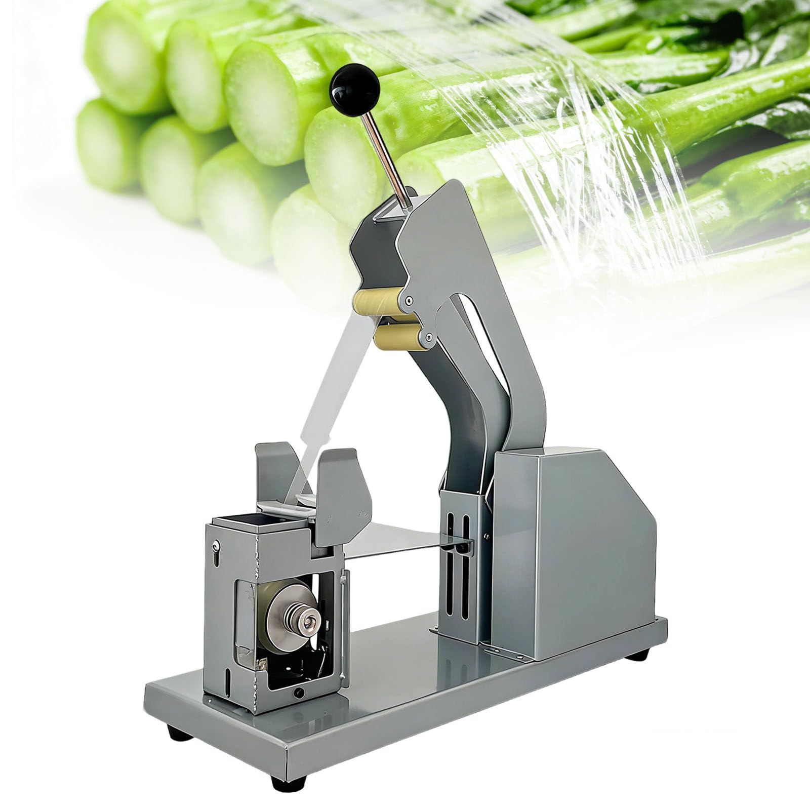 XNZJHPP Manual Vegetable Tying Machine,With Adjustable Tension and Lift Platform Strapping Packing Tool for Supermarket,Farm Produce,Vegetable Strapping Machine