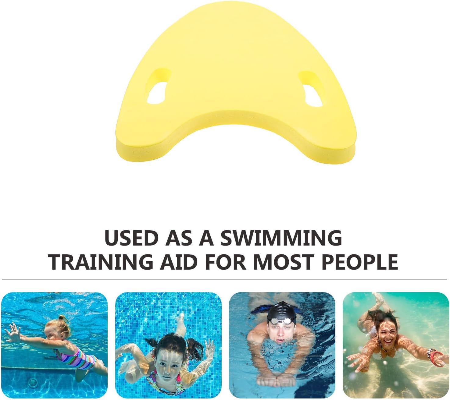 CALLARON Swimming Kickboard Float Board for Beginners, Portable Bright Swim Kickboard for Pool Training, Outdoor Water Sports Swimming Equipment