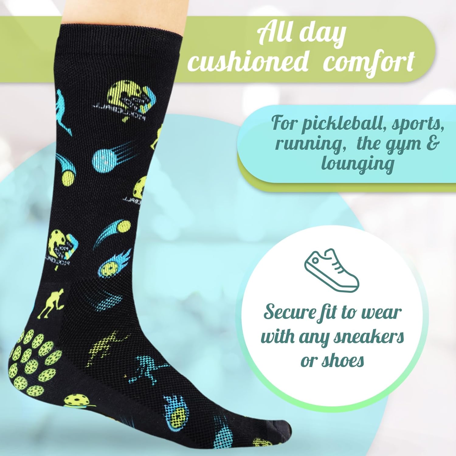 pickleball socks - pickleball gifts - pickleball outfit - unisex - Image 5