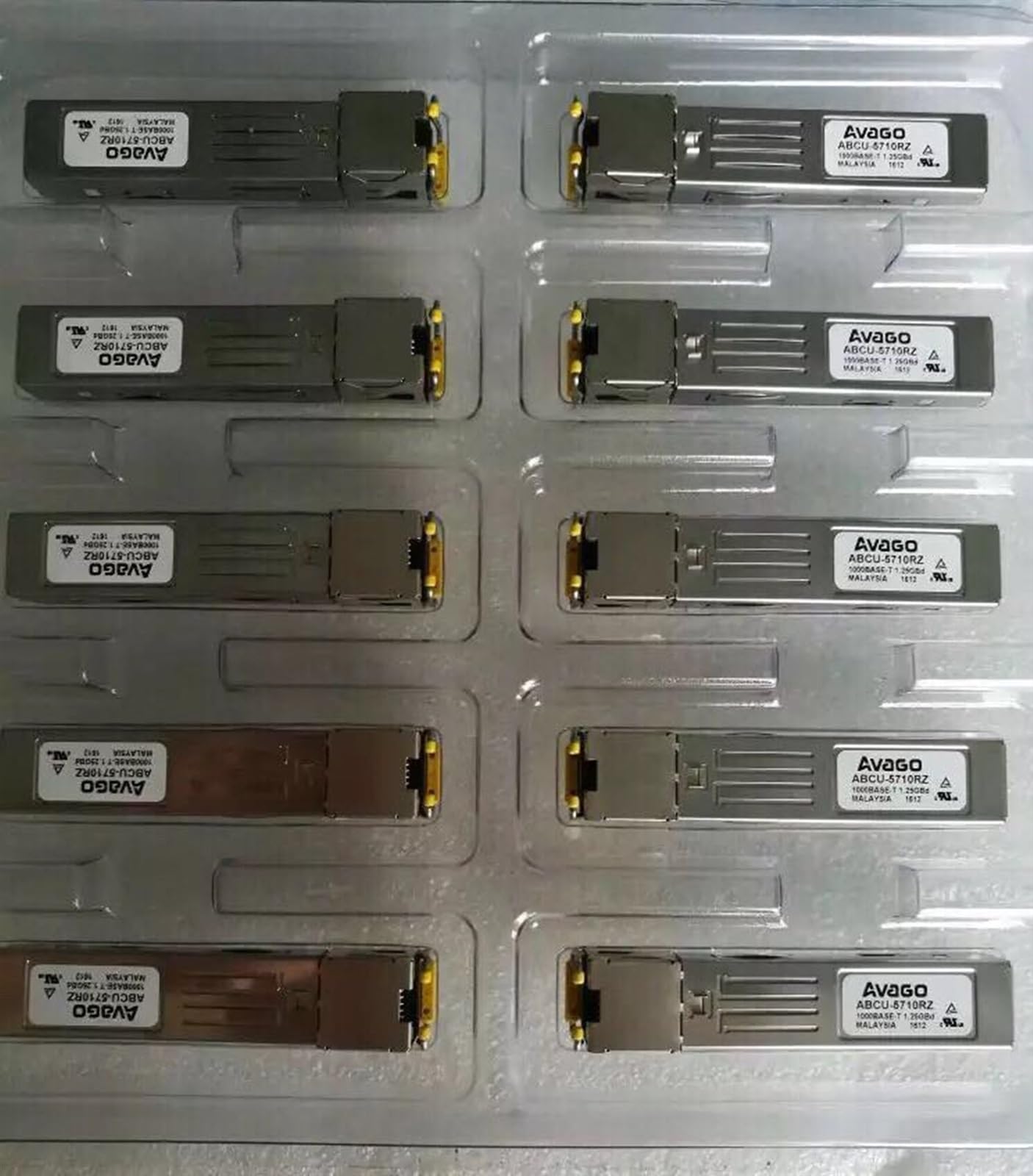 RJ45 ABCU-5710RZ 1000BASE-T1.25GBd Gigabit Ethernet RJ45. Transceiver/SFP a Switch in Fibra RJ45