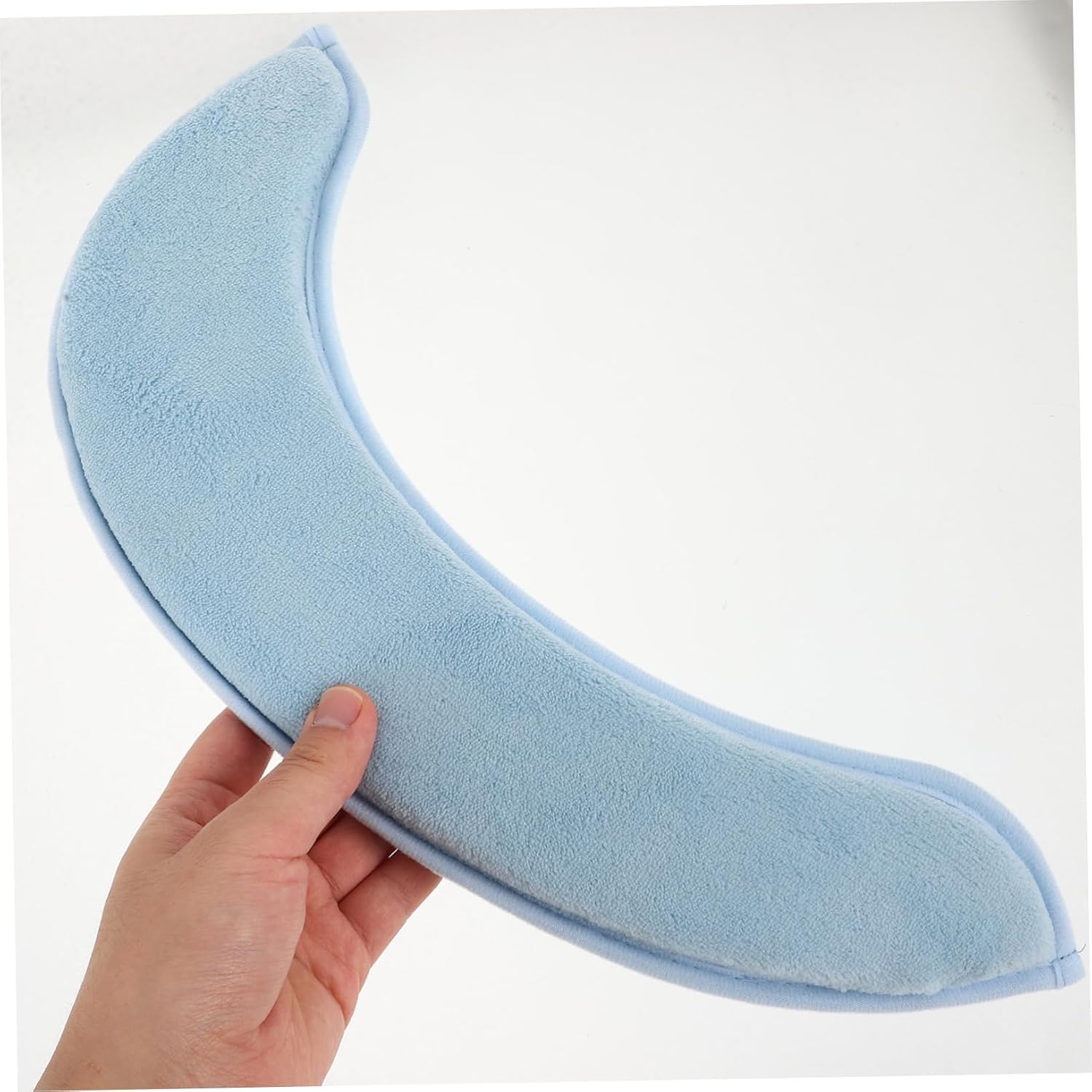 Self-Adhesive Coral Fleece Toilet Seat Cushion Cover Washable Soft Toilet Lid Pad Fits Elongated and Standard Bowls Blue