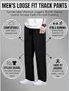 Paralians Men’s Loose Fit Track Pants for Men Comfortable Workout Joggers Stylish Casual Sports Trouser Pants for Gym Running (in, Alpha, M, Regular, Standard, Black) gallery image