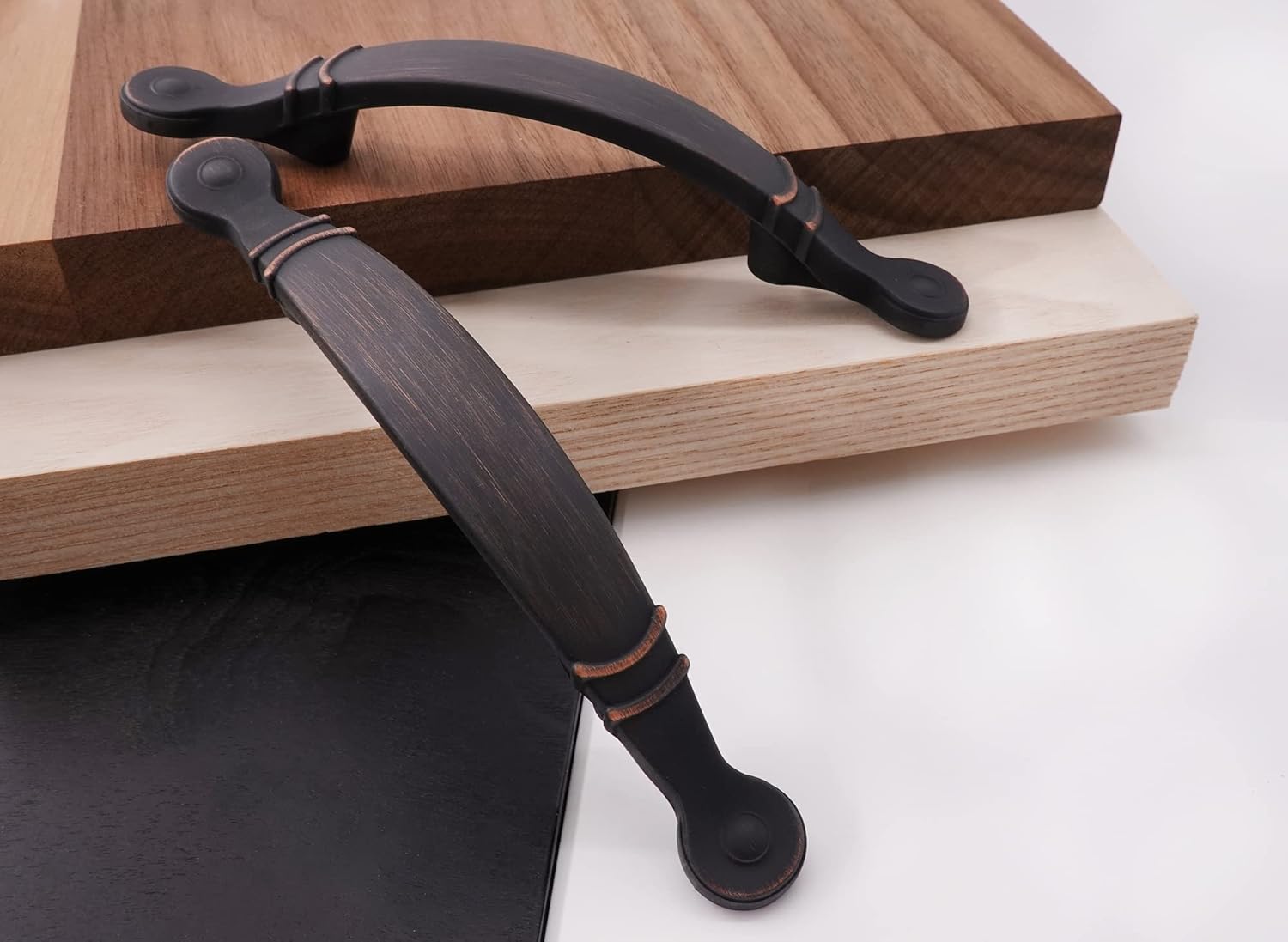 Z10.3in.10.ORBHD Hestia Hardware Arch Cabinet Handle Pulls- 3" Center to Center, 10 Pack (Oil Rubbed Bronze) - Image 3