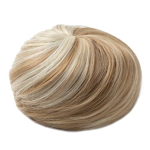 Miniatura 2 de SARLA Extensión de moño de pelo rubio sucio con cordón para ballet, piezas de pelo sintético Updo Donut Chignon para mujeres y niñas