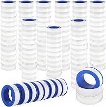 150 Rolls Teflon Tape 1/2 x 520 in Thread Seal Tapes Plumbers Waterproof Sealant Plumbing Tape for Water, Gas, Oil, Most Chemicals, Hydraulic and High Pressure Lines