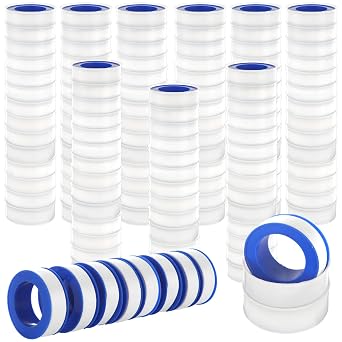 150 Pcs Thread Seal Tape, White 33 Ft Rolls