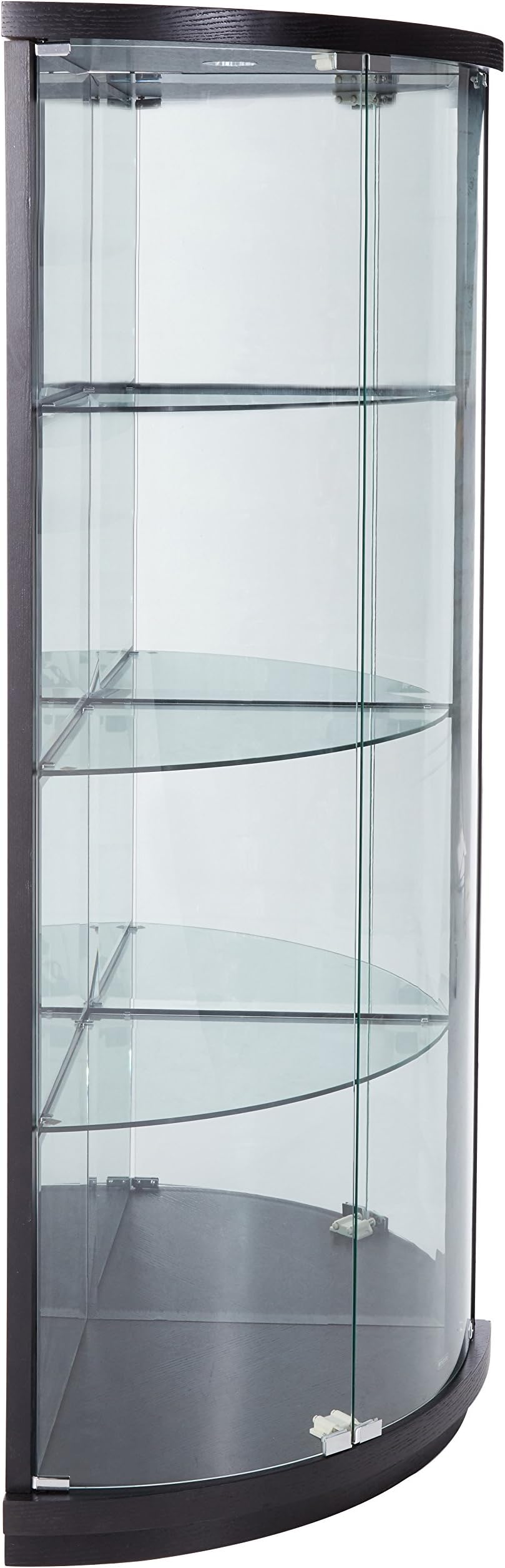 New Spec Corner Curio Cabinet, Black