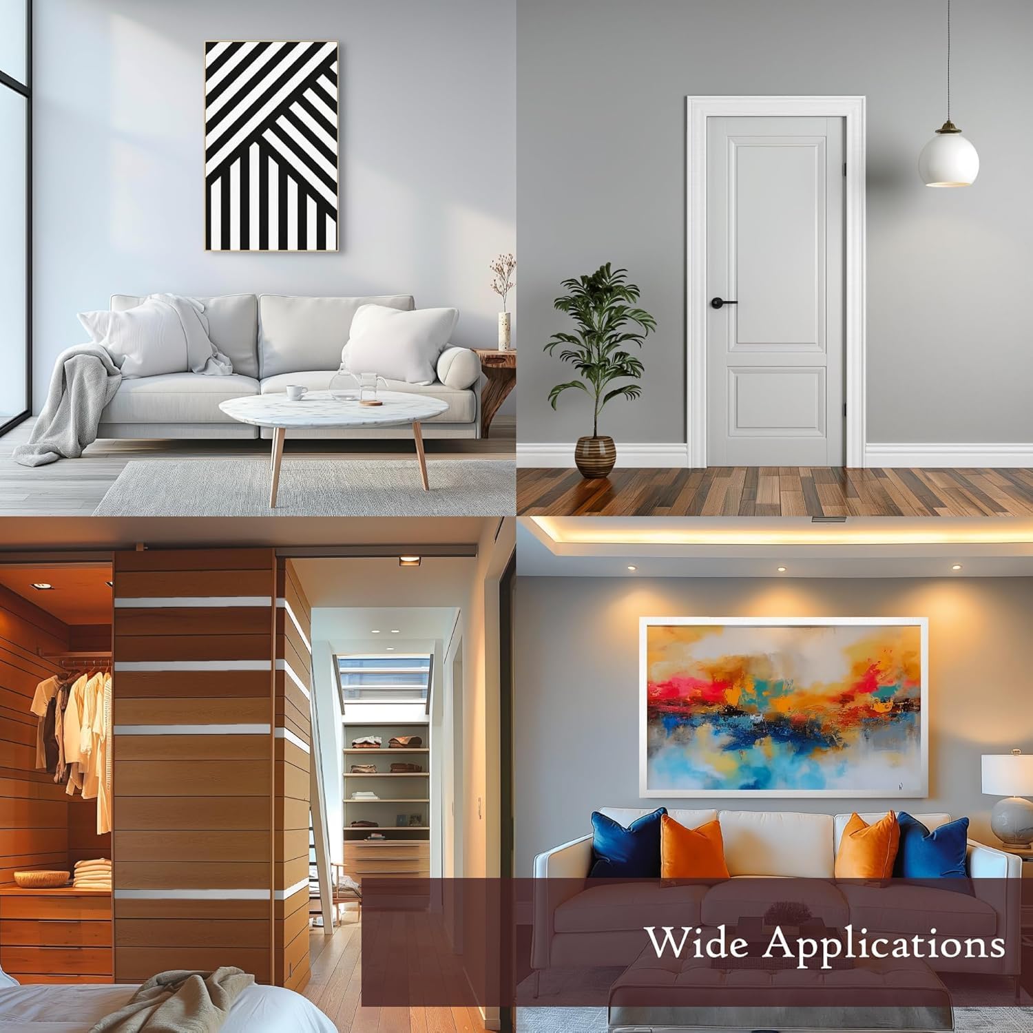 Very Berry Sticker White Wood Peel and Stick Wallpaper (3.9" x 393", 3D-Wood Texture) Waterproof and Easy to Clean Self-Adhesive Film for Any Surfaces and Furnitures