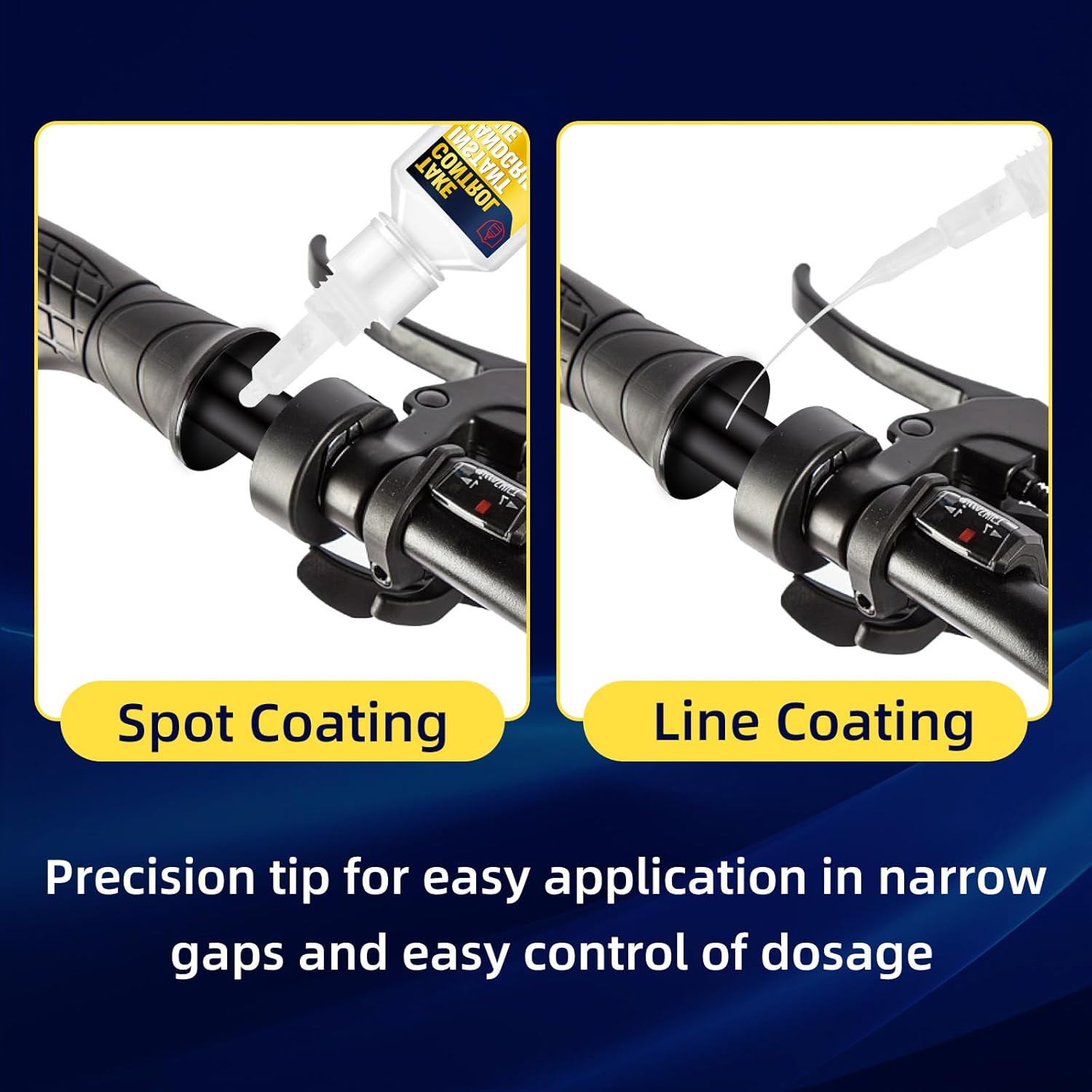 Grip Glue, Motorcycle Grip Glue, 30g Quick-Drying Handlebar Glues for Dirt Bikes Handle Installing and Fixing, Waterproof Handle Adhesive for Snowmobiles, Bicycles, Ebikes, Motorcycles