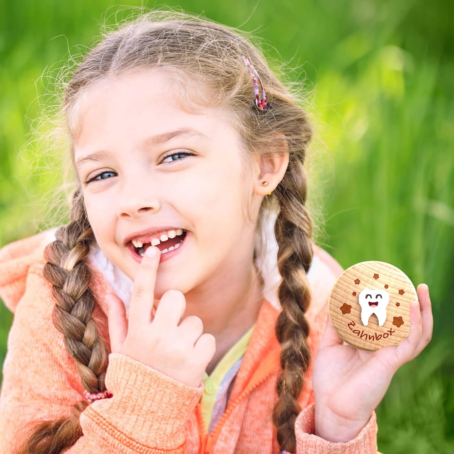 Sploziia Milchzahndose Für Kinder - 3D Zahn Design - Kreatives Geschenk Zur Taufe
