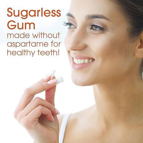 Miniatura 6 de Evergreen Sweets Chicle  Tarro de 100 piezas  Chicle de fruta natural hecho con xilitol y stevia  Sin azúcar, sin aspartamo y vegano, paquete de 3