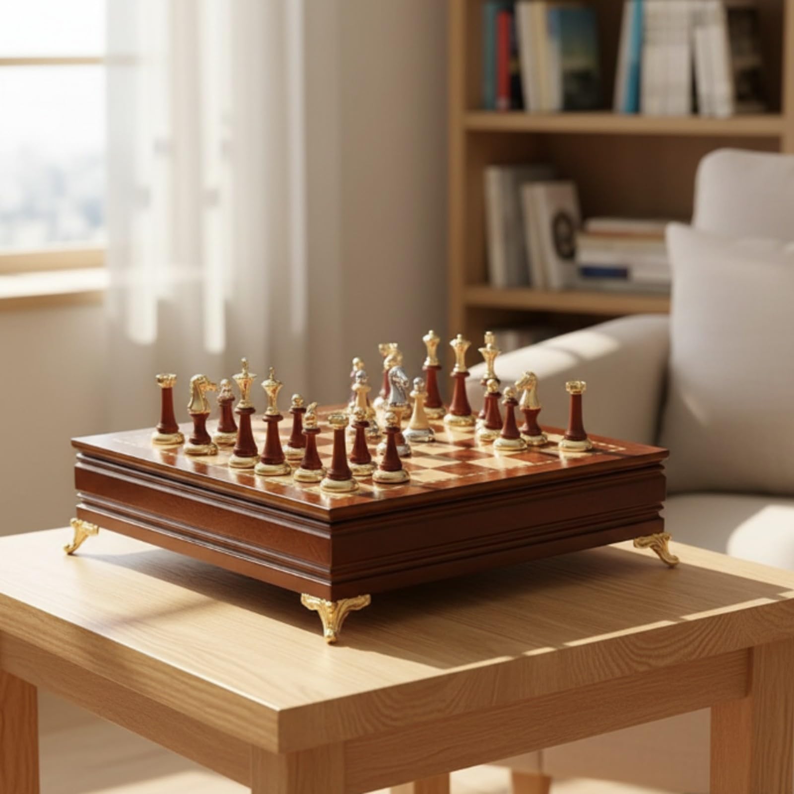 Échiquier Tiroirs Table | Magnétique, pr lon, Adultes