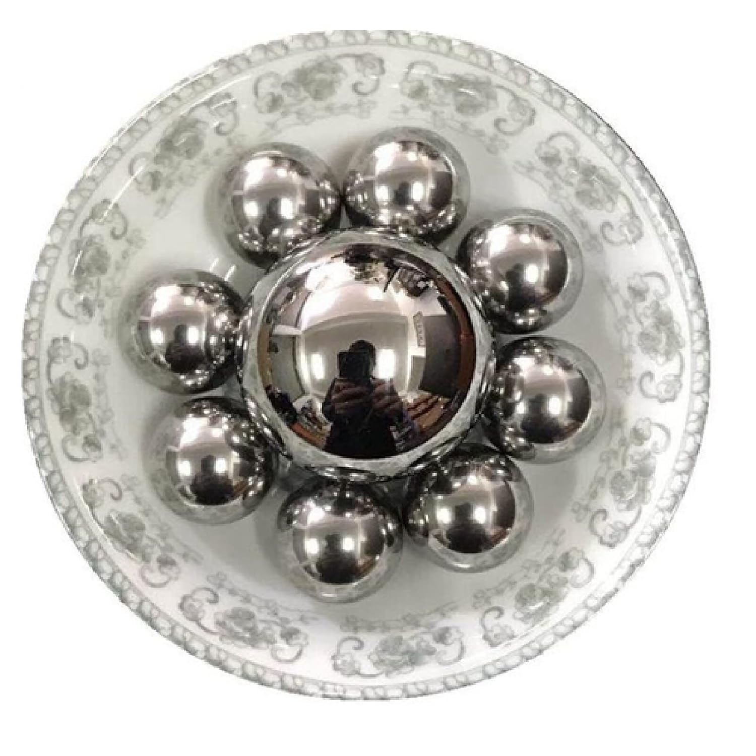 Chrome Steel Bearing Balls, G10 Bearing Steel Ball1.5/2.5/3.5/4.5/5.5/6.5/7.5/9.5mm wear-Resistant 100pcs Packaging(6.5mm)