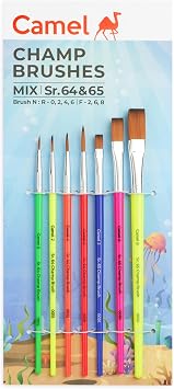 Camlin Champ Brush Set - Pack of 7 Multicolor