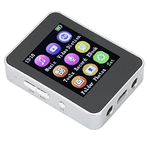 aqxreight T7 MP4 Player 8inch Large Screen Music Player with FM Radio Recording Function for Walking RunningBlack 8GB