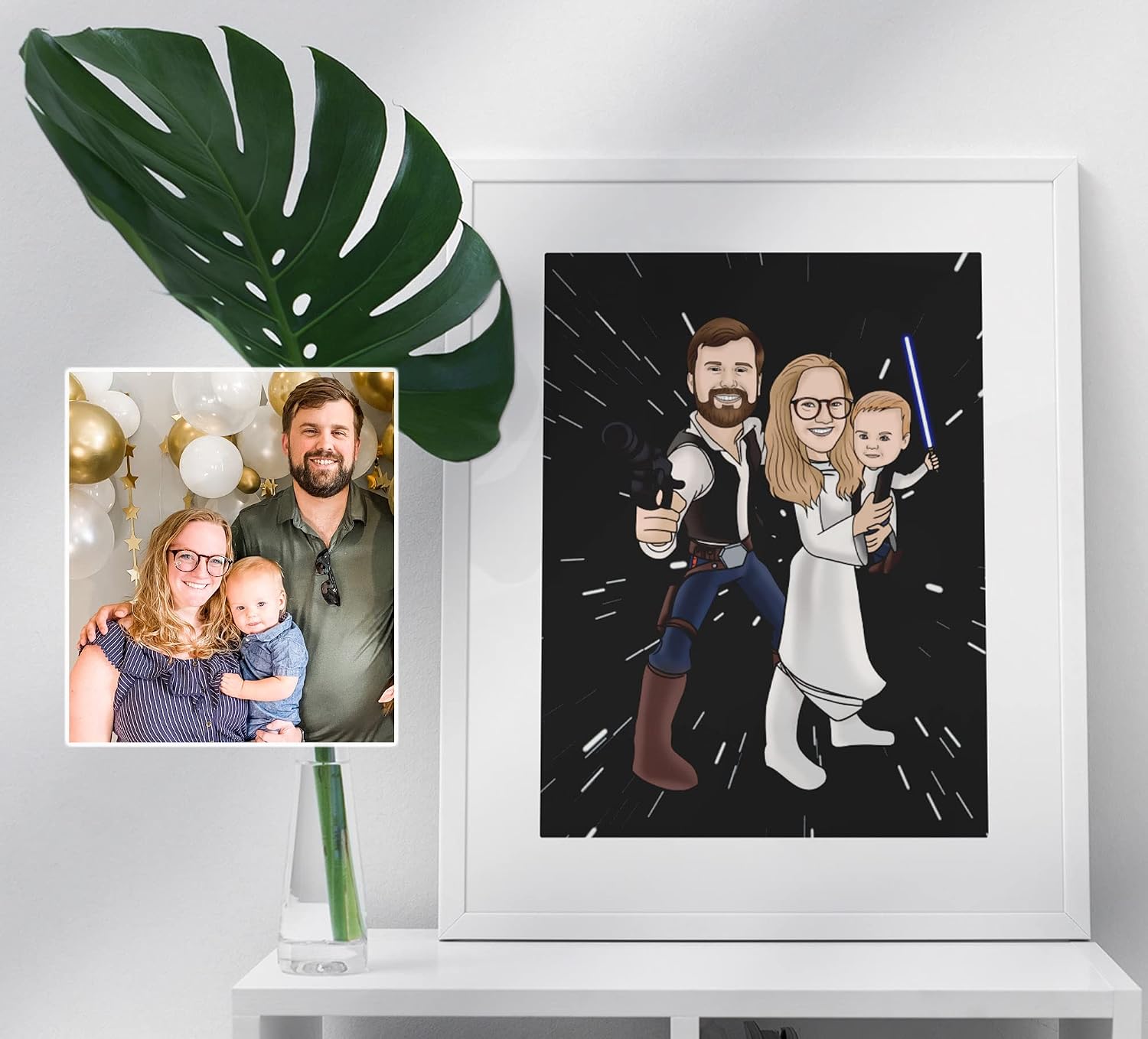 Unique Cartoon Portrait of Yourself in the Style of a Popular Animated TV Show - Personalized Hand-Drawn Artwork by iToonify with Customization and Printing Options. Star Cartoon Family Portrait and Wars Cartoon Style.