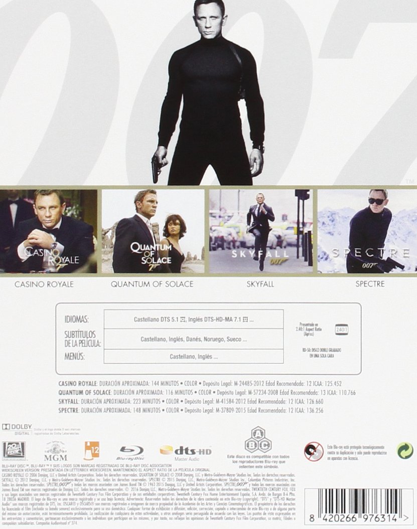Colección Daniel Craig (James Bond)