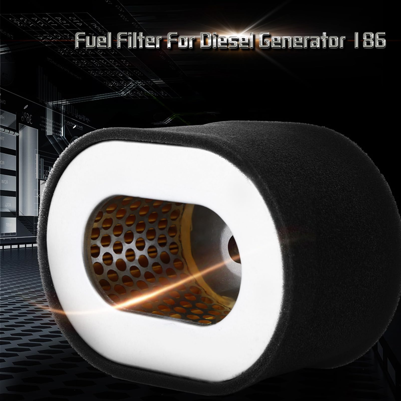 Pilipane Filter diesels Generator, Stainless Steel Fuel 0il Filter Replacement, Filter diesels Generator Engine Filter for diesels Generator 186