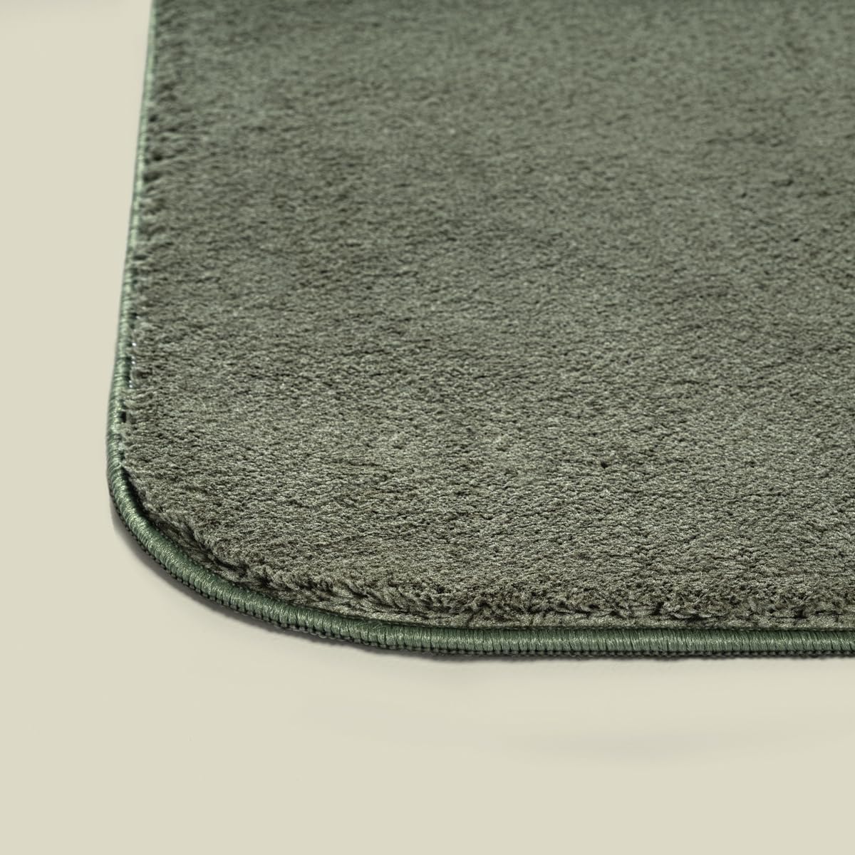 the carpet Relax Shape – Tapis en Fausse Fourrure, Moelleux, avec Dessous antidérapant, Lavable, Super Doux, Vert, 160 x 220 cm