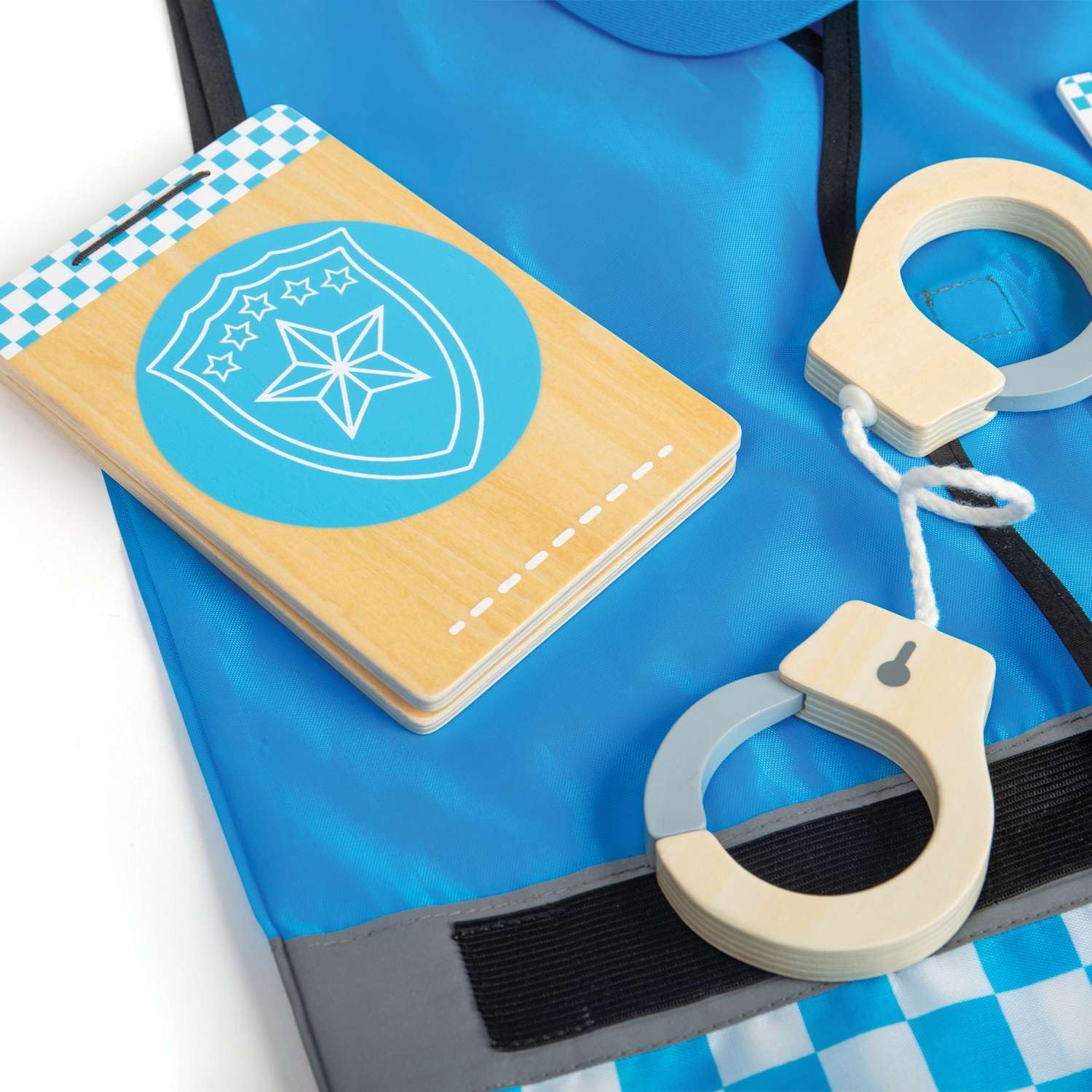 Bigjigs Toys Kids Police Costume - 7pc Police Dress Up, Kids Police Set, Police Uniform For Kids, Fancy Dress For Kids & Toddlers, Role Play Toys, Children Police Costume For 3-5 Years Old
