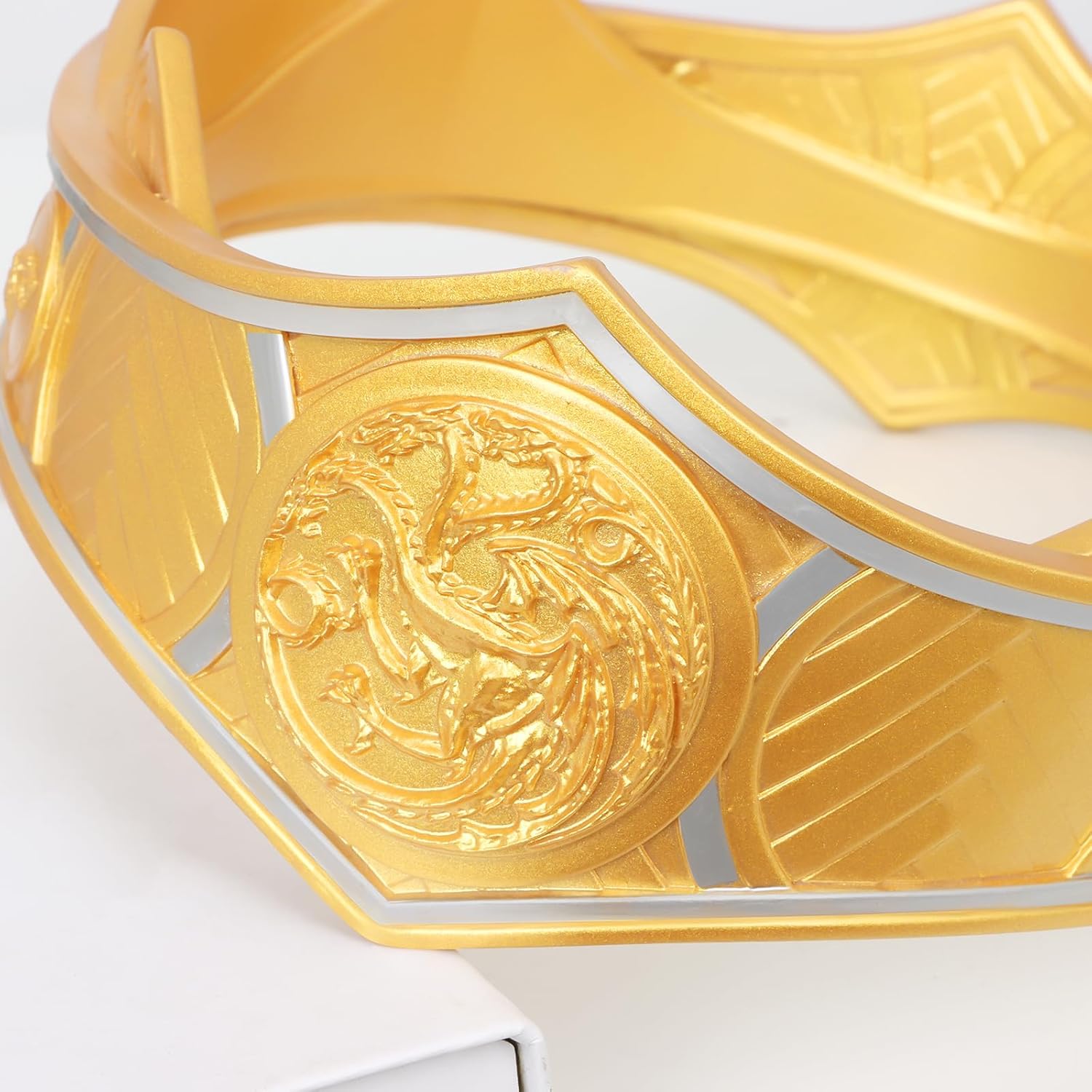 Queen Rhaenys Targaryen Crown Gold Tiara Princess Cosplay Headwear Women Girls Headbands Hair Jewelry Halloween Party Prop