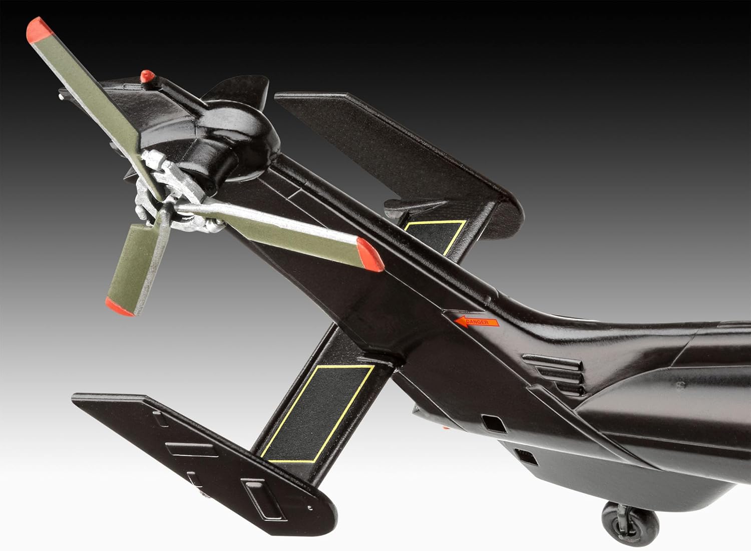Revell Model Kit I Eurocopter Tiger I James Bond 007 Golden Eye I 116 Pieces I Scale 1:72 I for Children and Adults from 12 Years I with Brush and Colours
