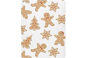 Pfrewn Gingerbread and Snowflake Crib Sheets