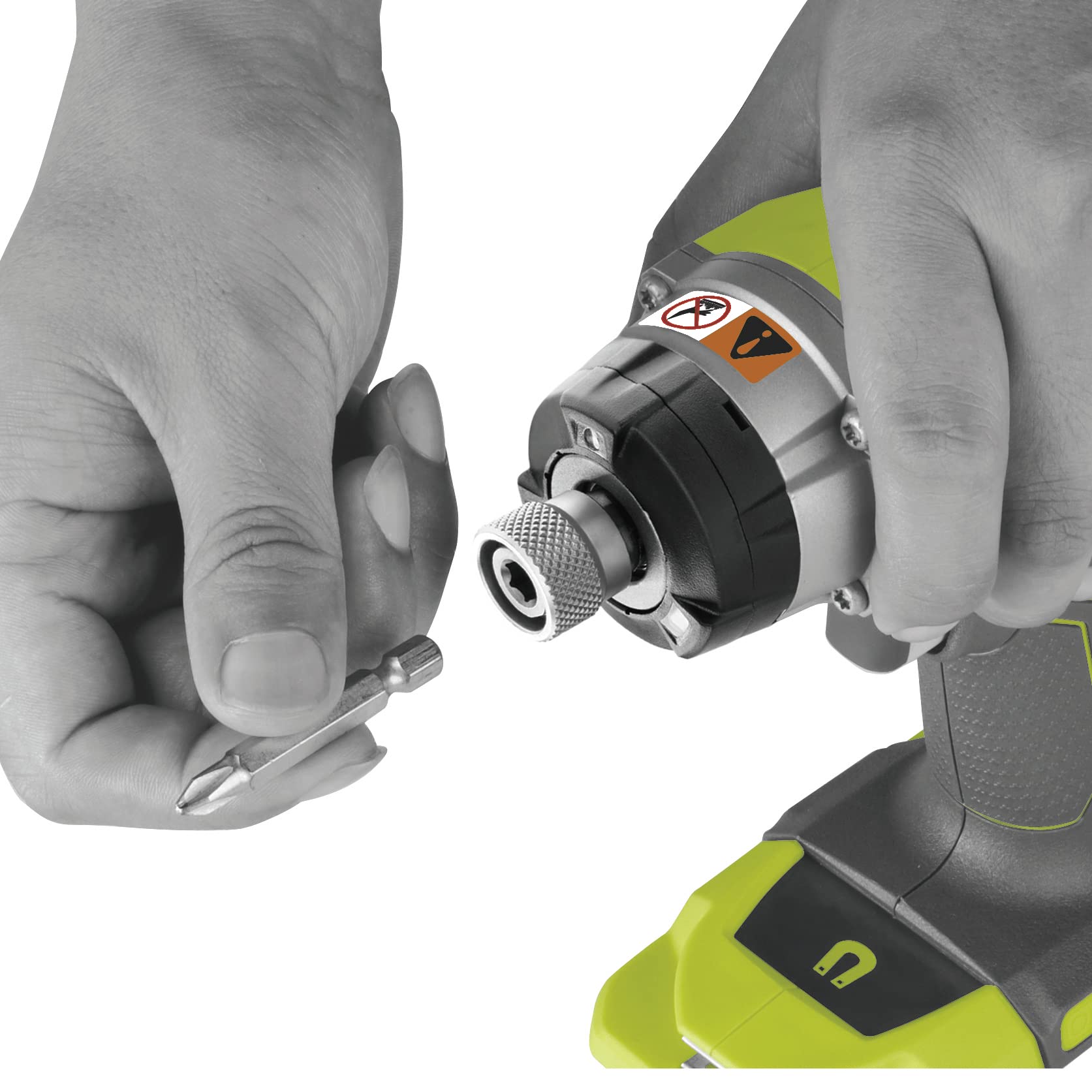 Ryobi R18ID3-0 Avvitatore ad Impulsi a Batteria 18V ONE+, Batteria non Inclusa, con 3 Luci LED, 3 Velocità, per Serrare e Rimuove Elementi di Fissaggio