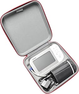 RLSOCO Case for OMRON Platinum Upper Arm Blood Pressure Monitor - Fits OMRON BP5465/BP5450/BP5350 & OMRON BP7350/BP7450/BP7455, Hard Shell Storage Case with YKK Zipper (Case Only)