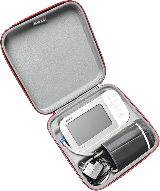 RLSOCO Case for OMRON Platinum Upper Arm Blood Pressure Monitor - Fits OMRON BP5465/BP5450/BP5350 & OMRON BP7350/BP7450/BP7455, Hard Shell Storage Case with YKK Zipper (Case Only)