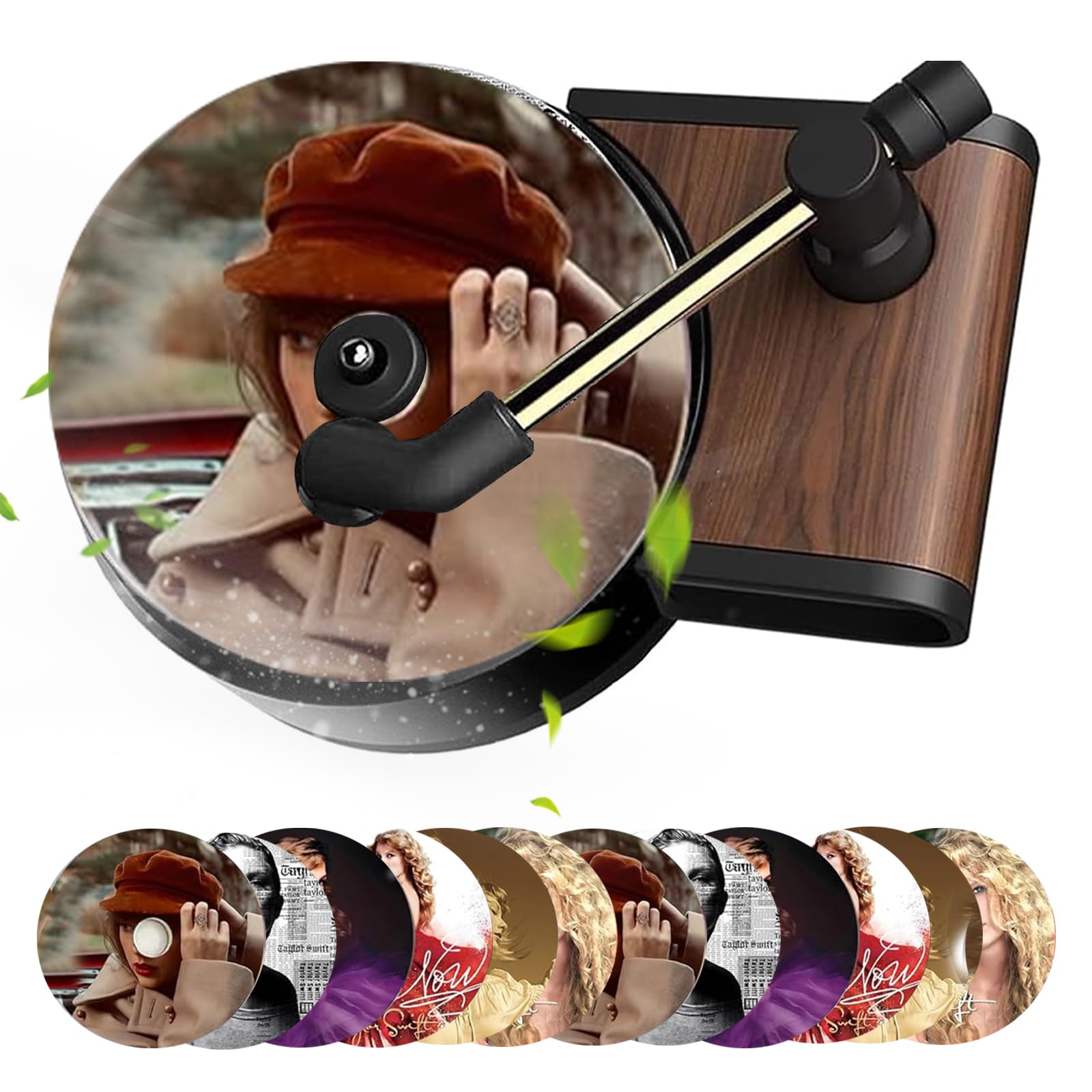 12-Pack Air Freshener,Record Player Car Vent Clip,YRH Air Freshener for Car,Restores Record Player Memories of the Classic CD Era for Fans Gift,Unique Car Inter Decor Accessories,Taylor Car Vent Clip