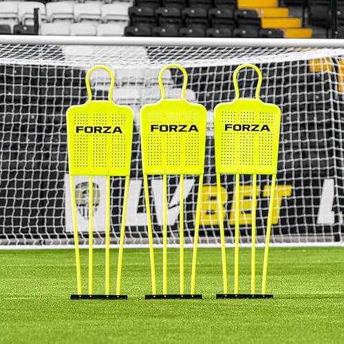 NWS Forza Soccer Free Kick Training Mannequin [Mini/Junior/Senior] | Durable PVC Soccer Dummies with Steel Ground Spikes - Optional Carry Bag