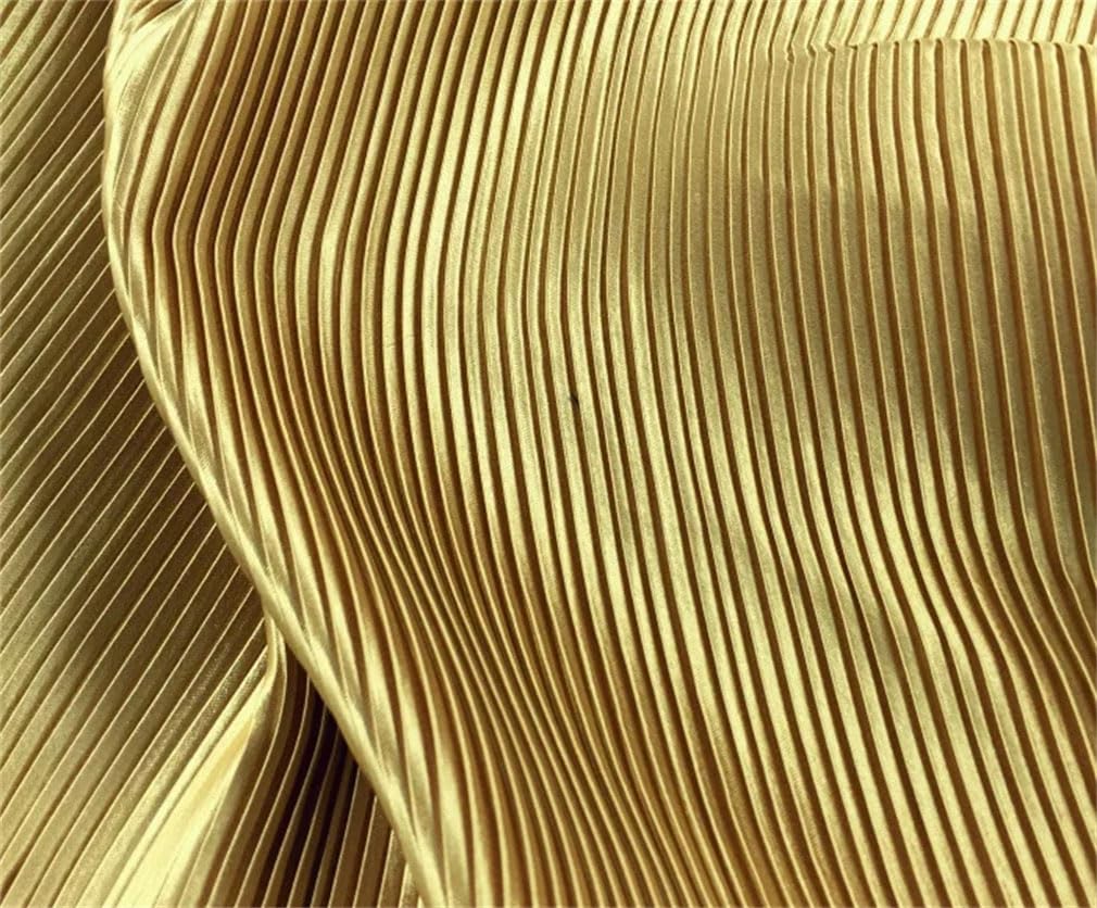 Tela Satinada Plisada De Acordeón Con Volantes, Material De Diseñador Para Costura De Vestidos, Telas De Fondo Por Metro, 3/5/10M