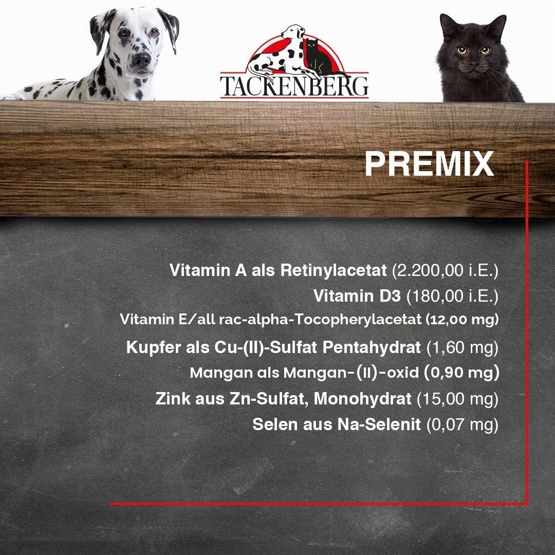TACKENBERG Pferd mit Zucchini, Süßkartoffel und Birne Nassfutter Dose für Hunde - Hundefutter in Premiumqualität - natürlich getreidefrei, 6 x 800 g