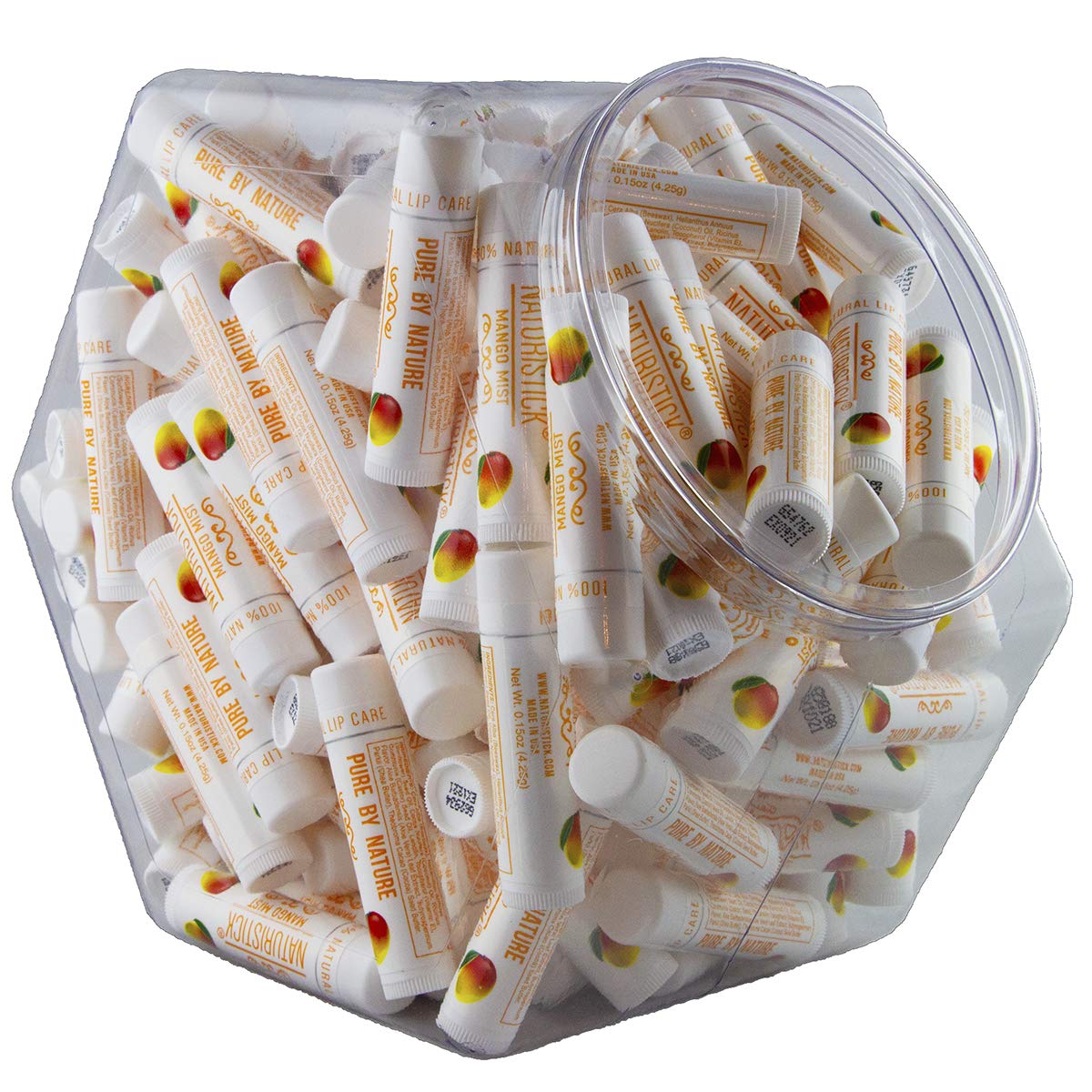 150Pack Lip Balm in Bulk by Naturistick. Mango Flavor. 100 Natural Ingredients