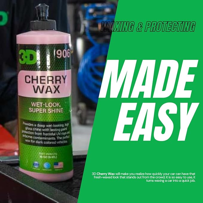 3D Cherry Wax – Cera Líquida Carnauba 16 oz miniatura 8