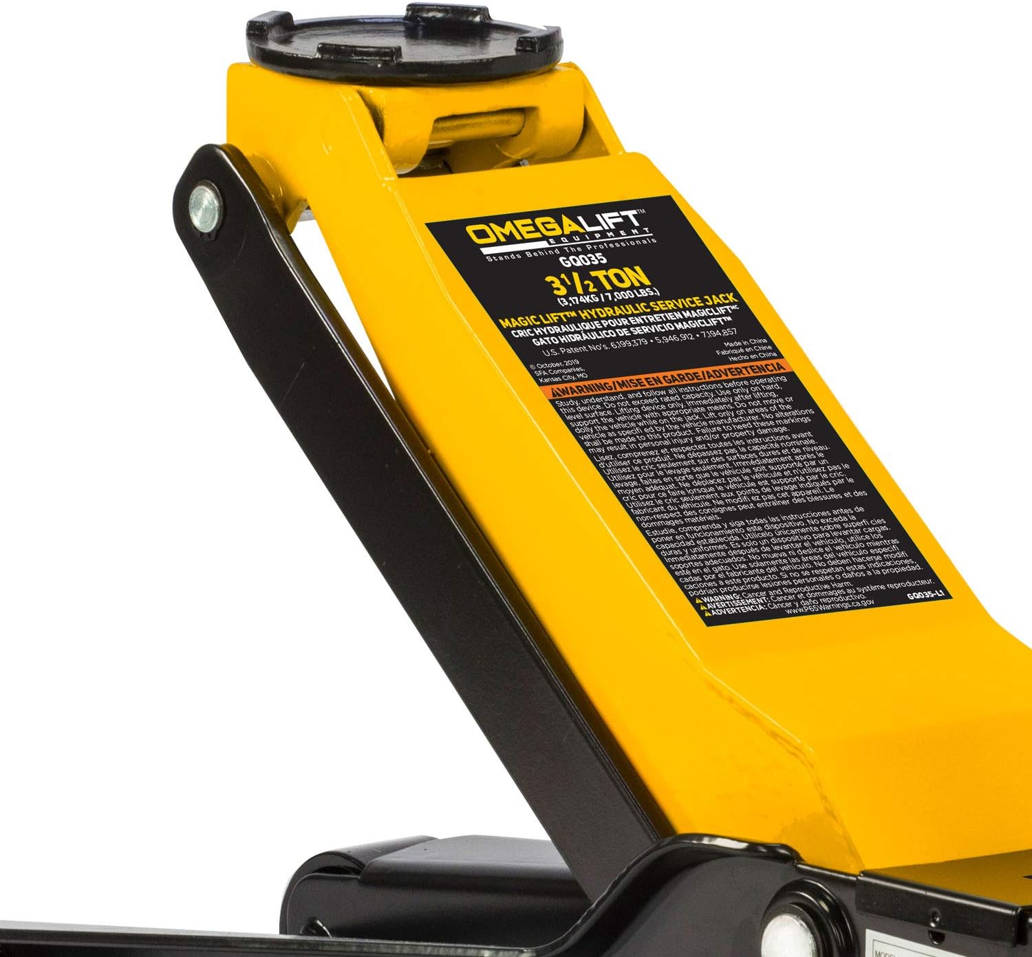 Best Cyber Deals 🔥 Omega Lift GQ035 Floor Jack 3.5 Ton - Professional Heavy Duty Hydraulic Magic Lift Car Truck SUV Service Jack