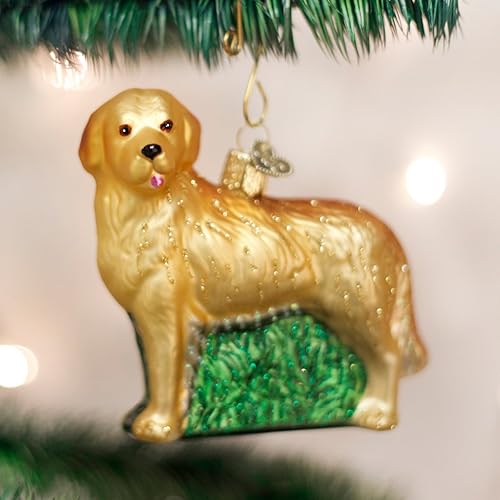Miniatura 9 de Old World Christmas Dog Collection - Adornos de cristal soplado para árbol de Navidad, labrador de chocolate, modelo 12387