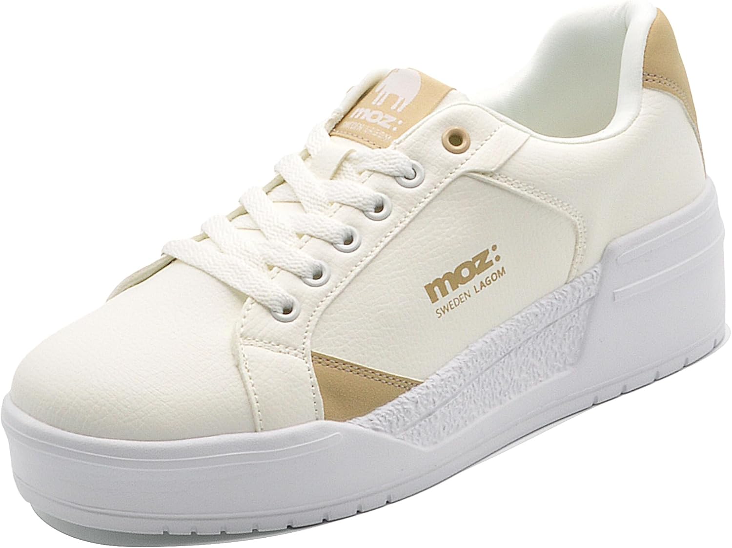 [モズ] スニーカー レディース 厚底 コートスニーカー 25933